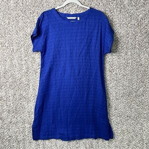 Soft Surroundings Dress Women’s PXS Remi Gauze Blue Linen and Cotton Blend